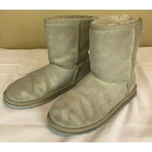 UGG Classic Short Sparkle Suede Sheepskin Boots womens 5 / 35 (i2o)